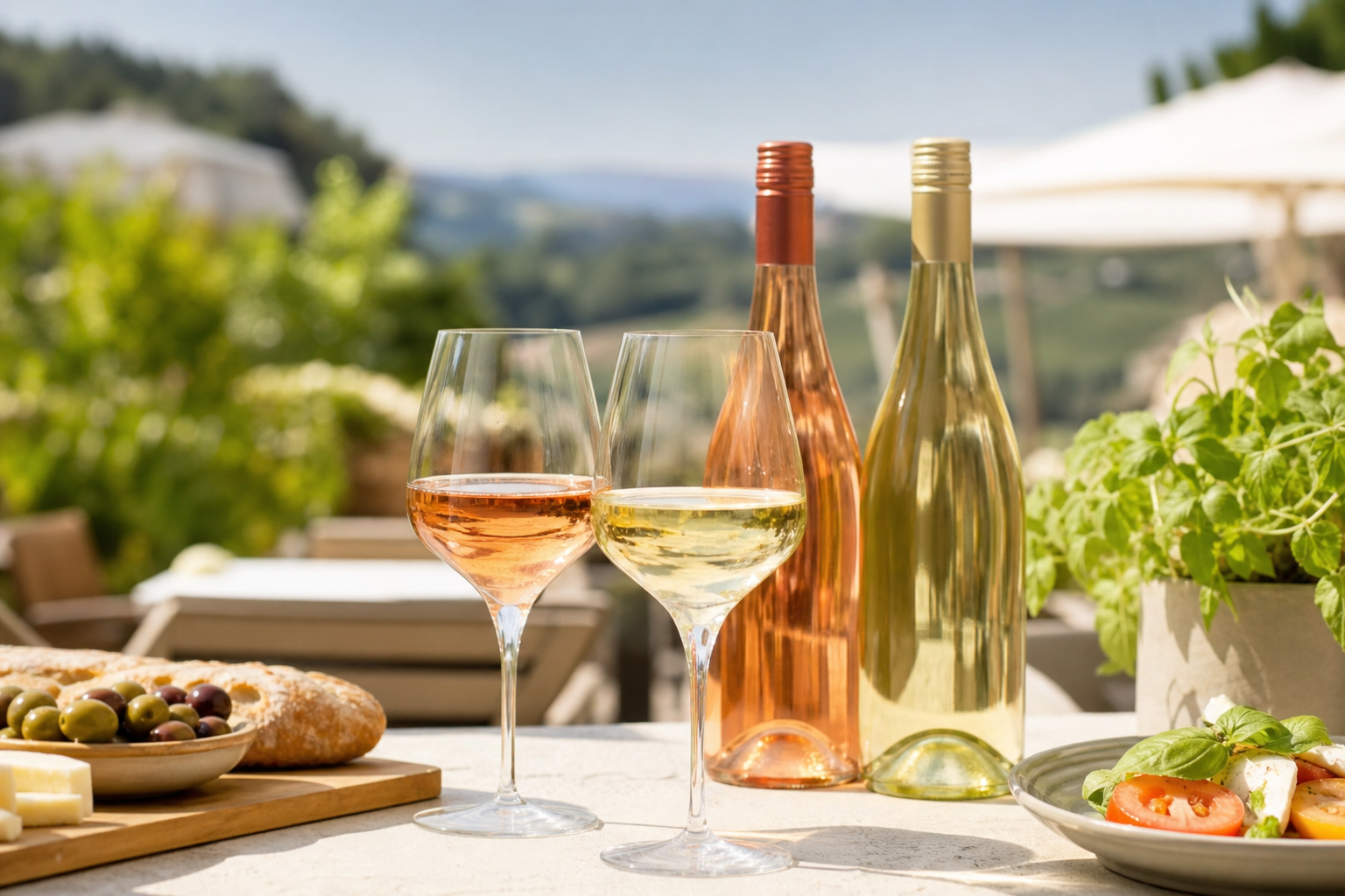 Vins d'ete : frais et legers pour les journees chaudes